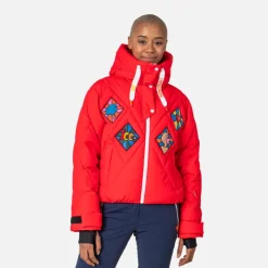 Rossignol Vestes De Ski|Softshell Et Vestes Légères<Bomber de ski matelass&eacute; femme JCC窶 Red