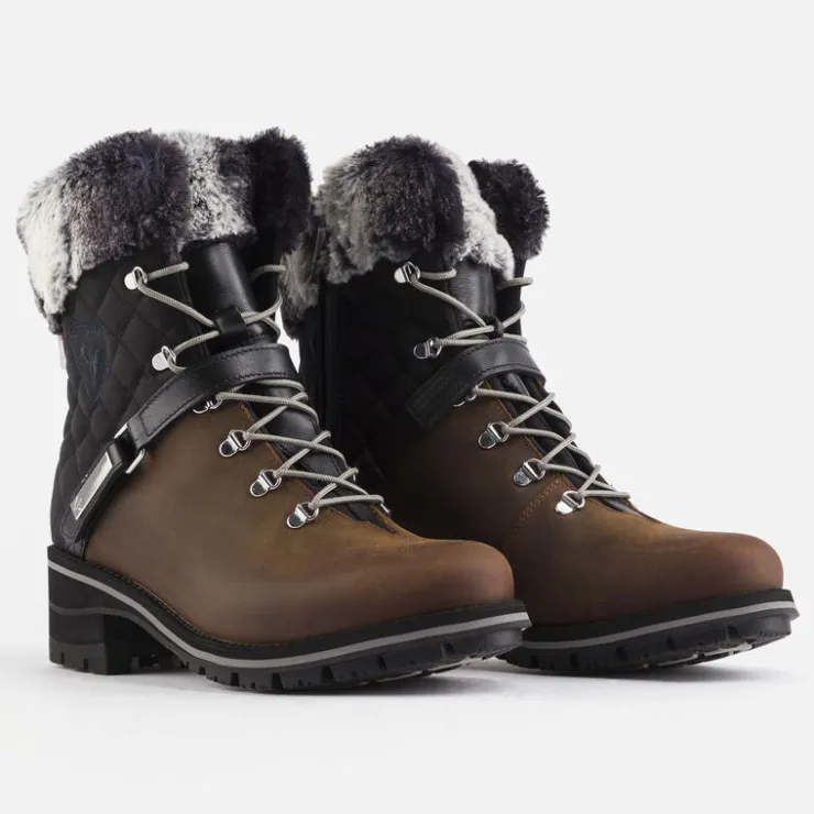 Rossignol Bottines<Bottines Megève marron ciré femme Brown