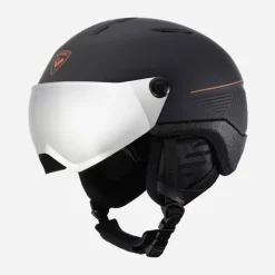 Rossignol Casques Et Protections|Skis De Randonnée Et Matériels<Casque de ski Fit Visor IMPACTS à visière photochromique Noir BLACK