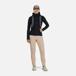 Rossignol Vêtements|Hauts Et T-shirts<Couche interm&eacute;diaire &agrave; capuche pour femme Black