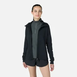 Rossignol Vêtements|Hauts Et T-shirts<Couche interm&eacute;diaire &agrave; capuche pour femme Black