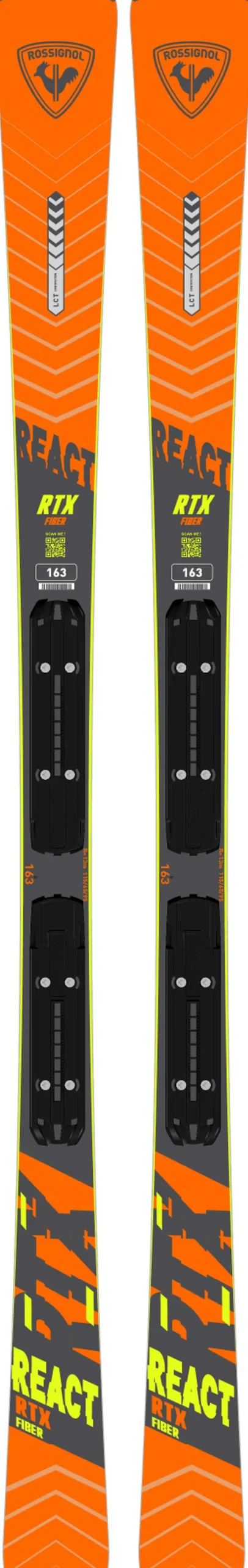 Rossignol Skis<DEFAUT D'ASPECT Skis de location homme REACT RTI KONECT RTX XPRESS RTL