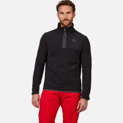 Rossignol Sous-vêtements Techniques Et Midlayers|Sous-vêtements Techniques Et Midlayers<Haut en polaire &agrave; demi-zip homme Strawpile Black
