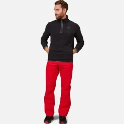 Rossignol Sous-vêtements Techniques Et Midlayers|Sous-vêtements Techniques Et Midlayers<Haut en polaire &agrave; demi-zip homme Strawpile Black
