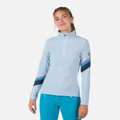 Rossignol Sous-vêtements Techniques Et Midlayers|Sous-vêtements Techniques Et Midlayers<Haut en polaire &agrave; demi-zip femme Strawpile Glacier