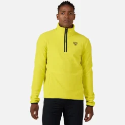 Rossignol Sous-vêtements Techniques Et Midlayers|Sous-vêtements Techniques Et Midlayers<Haut en polaire &agrave; demi-zip homme Strawpile Fresh Green