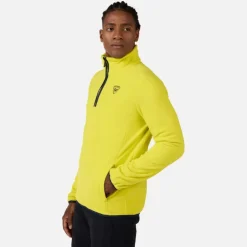Rossignol Sous-vêtements Techniques Et Midlayers|Sous-vêtements Techniques Et Midlayers<Haut en polaire &agrave; demi-zip homme Strawpile Fresh Green