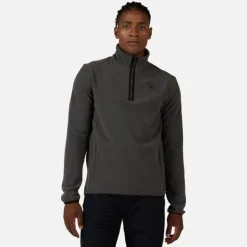 Rossignol Sous-vêtements Techniques Et Midlayers|Sous-vêtements Techniques Et Midlayers<Haut en polaire &agrave; demi-zip homme Strawpile Onyx Grey