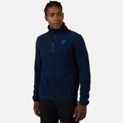 Rossignol Sous-vêtements Techniques Et Midlayers|Sous-vêtements Techniques Et Midlayers<Haut en polaire &agrave; demi-zip homme Strawpile Dark Navy