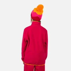 Rossignol Sous-vêtements Techniques Et Midlayers|Sous-vêtements Techniques Et Midlayers<Polaire &agrave; demi-zip enfant Strawpile Ruby Red