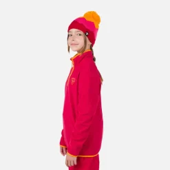 Rossignol Sous-vêtements Techniques Et Midlayers|Sous-vêtements Techniques Et Midlayers<Polaire &agrave; demi-zip enfant Strawpile Ruby Red