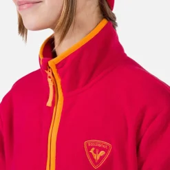Rossignol Sous-vêtements Techniques Et Midlayers|Sous-vêtements Techniques Et Midlayers<Polaire &agrave; demi-zip enfant Strawpile Ruby Red