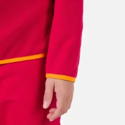 Rossignol Sous-vêtements Techniques Et Midlayers|Sous-vêtements Techniques Et Midlayers<Polaire &agrave; demi-zip enfant Strawpile Ruby Red