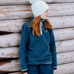 Rossignol Sous-vêtements Techniques Et Midlayers|Sous-vêtements Techniques Et Midlayers<Polaire &agrave; demi-zip enfant Strawpile Deep Lake