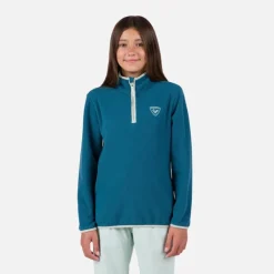 Rossignol Sous-vêtements Techniques Et Midlayers|Sous-vêtements Techniques Et Midlayers<Polaire &agrave; demi-zip enfant Strawpile Deep Lake
