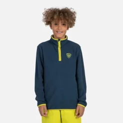 Rossignol Sous-vêtements Techniques Et Midlayers|Sous-vêtements Techniques Et Midlayers<Polaire &agrave; demi-zip enfant Strawpile Dark Navy