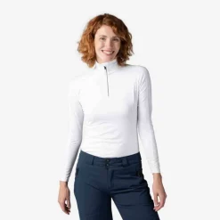 Rossignol Sous-vêtements Techniques Et Midlayers|Sous-vêtements Techniques Et Midlayers<Premi&egrave;re couche demi-zip Classique femme White