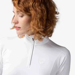 Rossignol Sous-vêtements Techniques Et Midlayers|Sous-vêtements Techniques Et Midlayers<Premi&egrave;re couche demi-zip Classique femme White