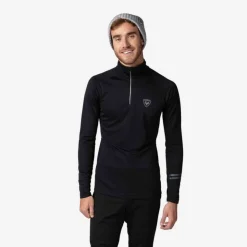 Rossignol Sous-vêtements Techniques Et Midlayers|Sous-vêtements Techniques Et Midlayers<Premi&egrave;re couche demi-zip Poursuite homme Black