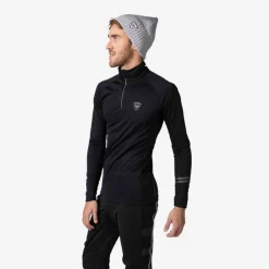 Rossignol Sous-vêtements Techniques Et Midlayers|Sous-vêtements Techniques Et Midlayers<Premi&egrave;re couche demi-zip Poursuite homme Black