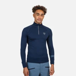 Rossignol Sous-vêtements Techniques Et Midlayers|Sous-vêtements Techniques Et Midlayers<Premi&egrave;re couche demi-zip Poursuite homme Dark Navy