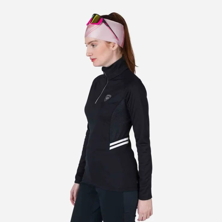 Rossignol Sous-vêtements Techniques Et Midlayers|Sous-vêtements Techniques Et Midlayers<Première couche demi-zip Poursuite femme Black