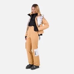 Rossignol Pantalons De Ski|Pantalons De Ski<Salopette de ski isol&eacute;e pour femme JCC Beige Mountain