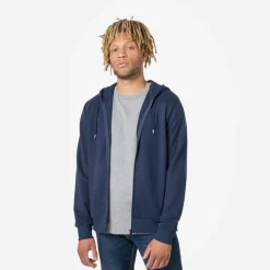 Rossignol Pulls Et Sweats<Sweat &agrave; capuche zipp&eacute; molletonn&eacute; Logo Homme Dark Navy