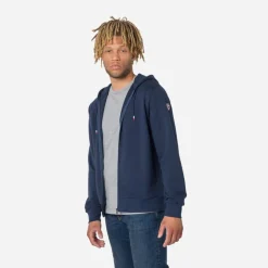Rossignol Pulls Et Sweats<Sweat &agrave; capuche zipp&eacute; molletonn&eacute; Logo Homme Dark Navy