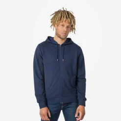 Rossignol Pulls Et Sweats<Sweat &agrave; capuche zipp&eacute; molletonn&eacute; Logo Homme Dark Navy