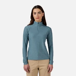 Rossignol Vêtements|Hauts Et T-shirts<T-shirt &agrave; manches longues demi-zip Westweg pour femme Atlantis