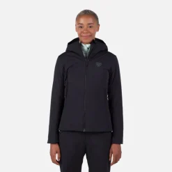 Rossignol Vestes De Ski De Fond|Sous-vêtements Techniques Et Midlayers<Veste &agrave; Capuche Opside Chaude Femme Black