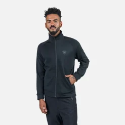 Rossignol Sous-vêtements Techniques Et Midlayers|Sous-vêtements Techniques Et Midlayers<Veste en polaire zipp&eacute;e homme side Black