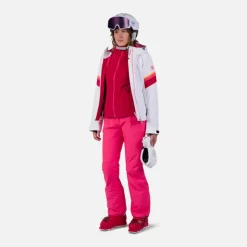 Rossignol Sous-vêtements Techniques Et Midlayers|Sous-vêtements Techniques Et Midlayers<Veste en polaire zipp&eacute;e femme Strawpile Ruby Red