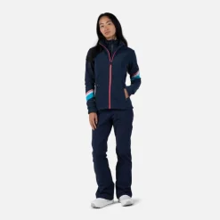 Rossignol Sous-vêtements Techniques Et Midlayers|Sous-vêtements Techniques Et Midlayers<Veste en polaire zipp&eacute;e femme Strawpile Dark Navy