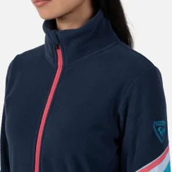 Rossignol Sous-vêtements Techniques Et Midlayers|Sous-vêtements Techniques Et Midlayers<Veste en polaire zipp&eacute;e femme Strawpile Dark Navy