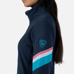 Rossignol Sous-vêtements Techniques Et Midlayers|Sous-vêtements Techniques Et Midlayers<Veste en polaire zipp&eacute;e femme Strawpile Dark Navy