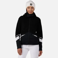Rossignol Sous-vêtements Techniques Et Midlayers|Sous-vêtements Techniques Et Midlayers<Veste en polaire zipp&eacute;e &agrave; capuche femme Wispile Black