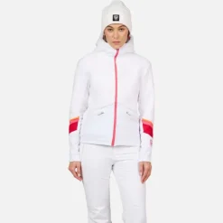 Rossignol Sous-vêtements Techniques Et Midlayers|Sous-vêtements Techniques Et Midlayers<Veste en polaire zipp&eacute;e &agrave; capuche femme Wispile White