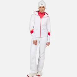 Rossignol Sous-vêtements Techniques Et Midlayers|Sous-vêtements Techniques Et Midlayers<Veste en polaire zipp&eacute;e &agrave; capuche femme Wispile White