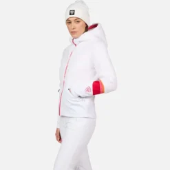Rossignol Sous-vêtements Techniques Et Midlayers|Sous-vêtements Techniques Et Midlayers<Veste en polaire zipp&eacute;e &agrave; capuche femme Wispile White