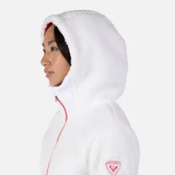 Rossignol Sous-vêtements Techniques Et Midlayers|Sous-vêtements Techniques Et Midlayers<Veste en polaire zipp&eacute;e &agrave; capuche femme Wispile White