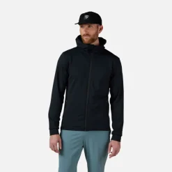 Rossignol Vêtements|Vestes<Veste interm&eacute;diaire &agrave; capuche zipp&eacute;e pour homme Black