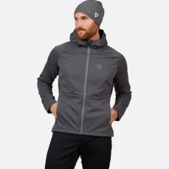Rossignol Vestes De Ski De Fond|Vestes De Ski Et Snowboard<Veste softshell &agrave; capuche homme Genetys Onyx Grey
