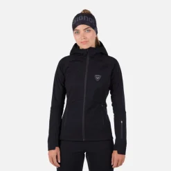 Rossignol Vestes De Ski De Fond|Vestes De Ski<Veste softshell &agrave; capuche femme Genetys Black