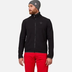 Rossignol Sous-vêtements Techniques Et Midlayers|Sous-vêtements Techniques Et Midlayers<Veste zipp&eacute;e en polaire homme Strawpile Black