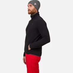 Rossignol Sous-vêtements Techniques Et Midlayers|Sous-vêtements Techniques Et Midlayers<Veste zipp&eacute;e en polaire homme Strawpile Black