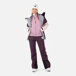 Rossignol Sous-vêtements Techniques Et Midlayers|Sous-vêtements Techniques Et Midlayers<Veste zipp&eacute;e femme Classique Hybrid Moonlite Mauve