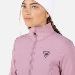 Rossignol Sous-vêtements Techniques Et Midlayers|Sous-vêtements Techniques Et Midlayers<Veste zipp&eacute;e femme Classique Hybrid Moonlite Mauve