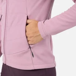 Rossignol Sous-vêtements Techniques Et Midlayers|Sous-vêtements Techniques Et Midlayers<Veste zipp&eacute;e femme Classique Hybrid Moonlite Mauve